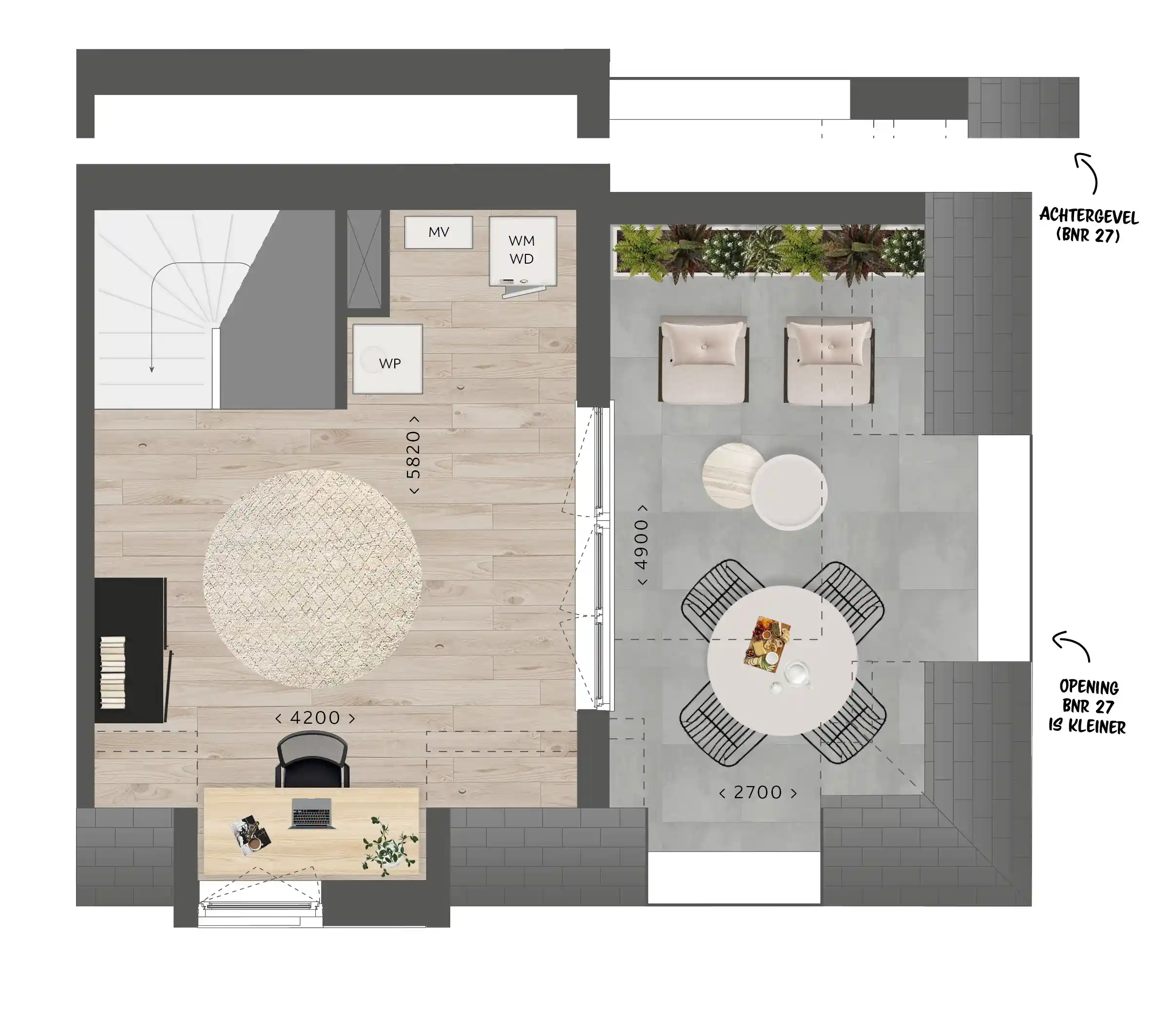 Pleinwoningen 3 laags V2 bnr 27